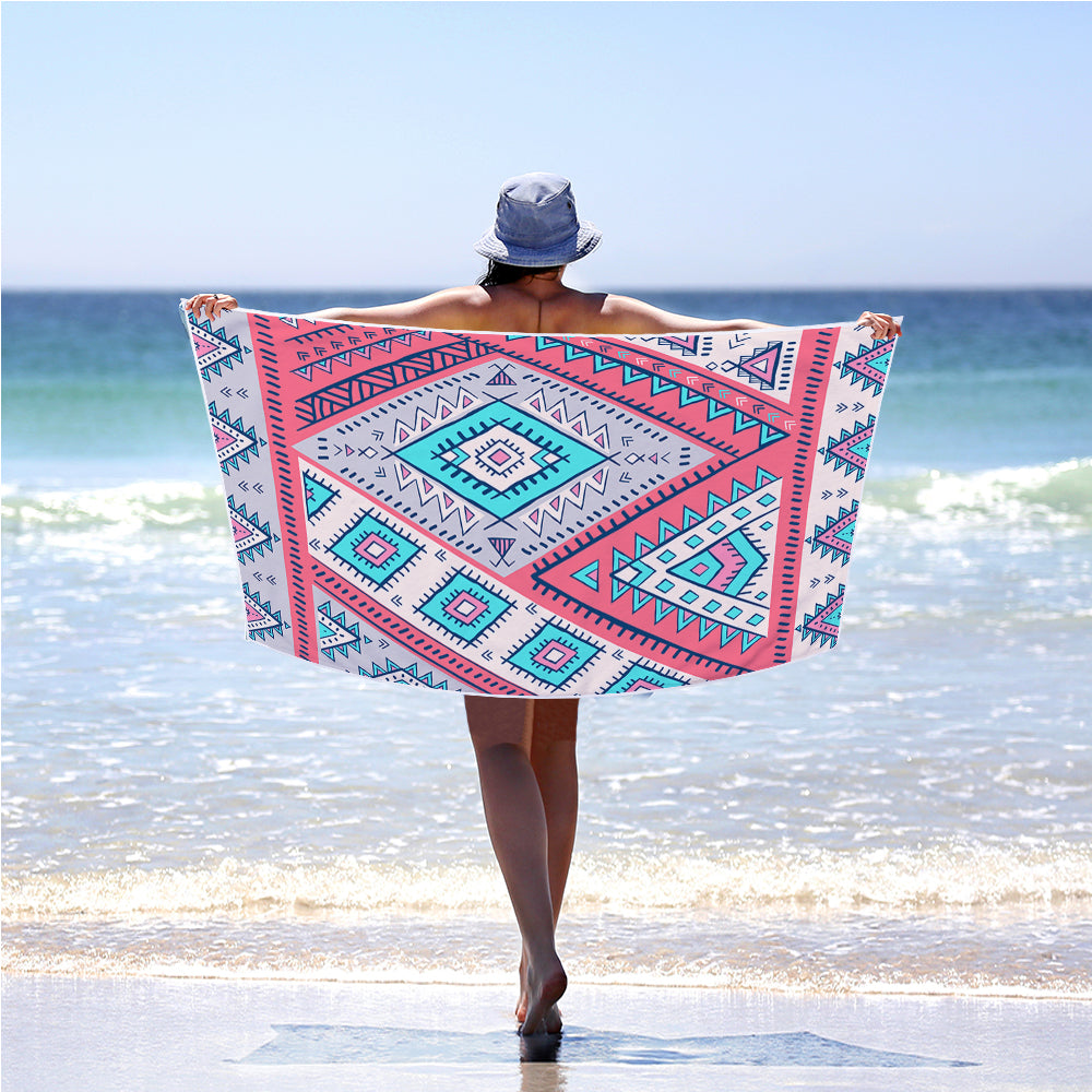 2023 Square Printed Design Beach Towels - Stylish and Functional - Perfect for Beach Lovers