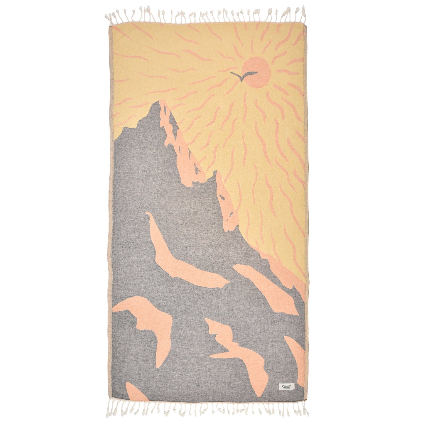 Trendy Sunny Utah Peshtemal Pure Cotton Beach Towel