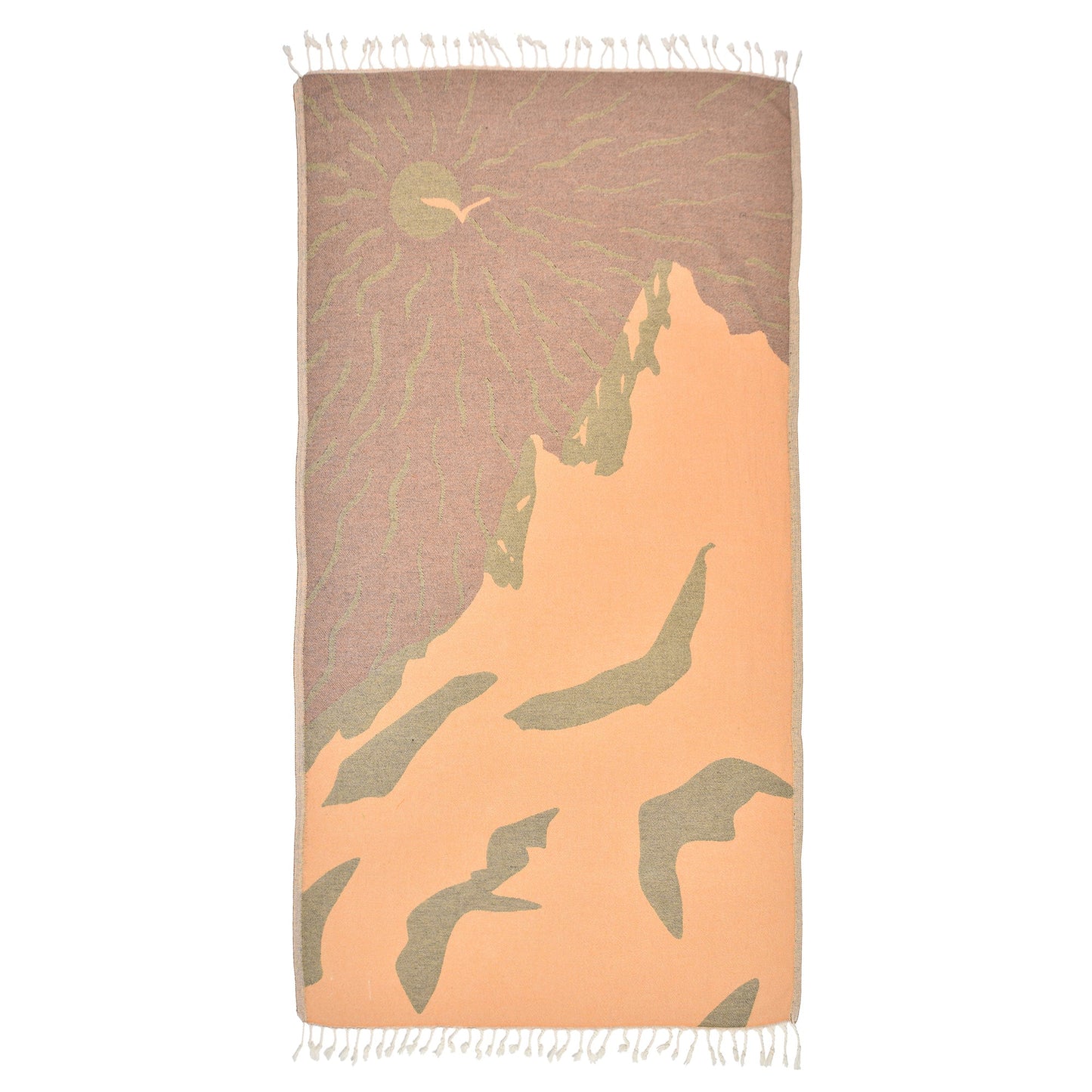 Trendy Sunny Utah Peshtemal Pure Cotton Beach Towel